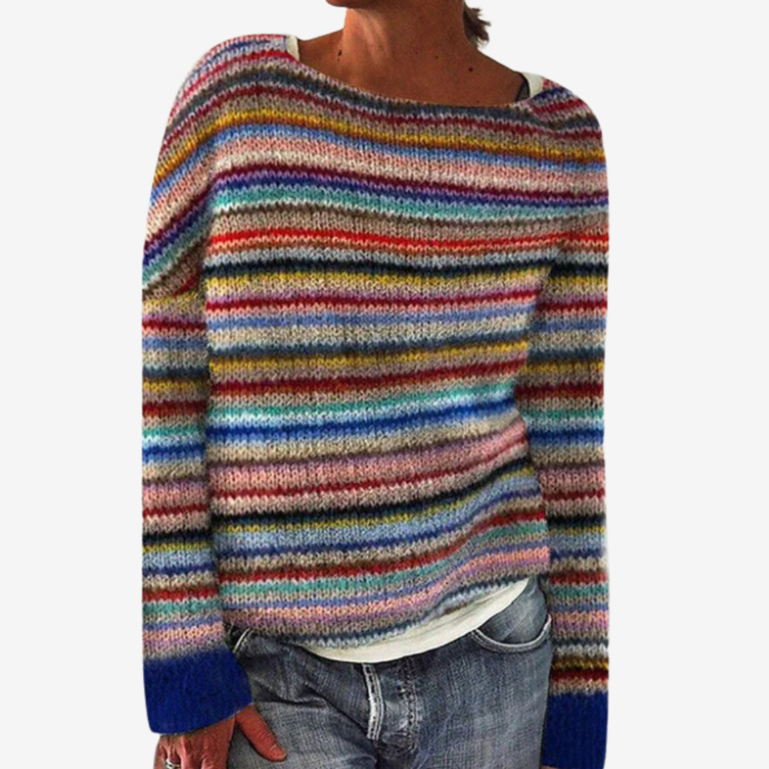 Manón | Pull Rayé Multicolore