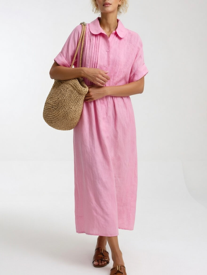 Lysandra | Robe chemise fluide estivale