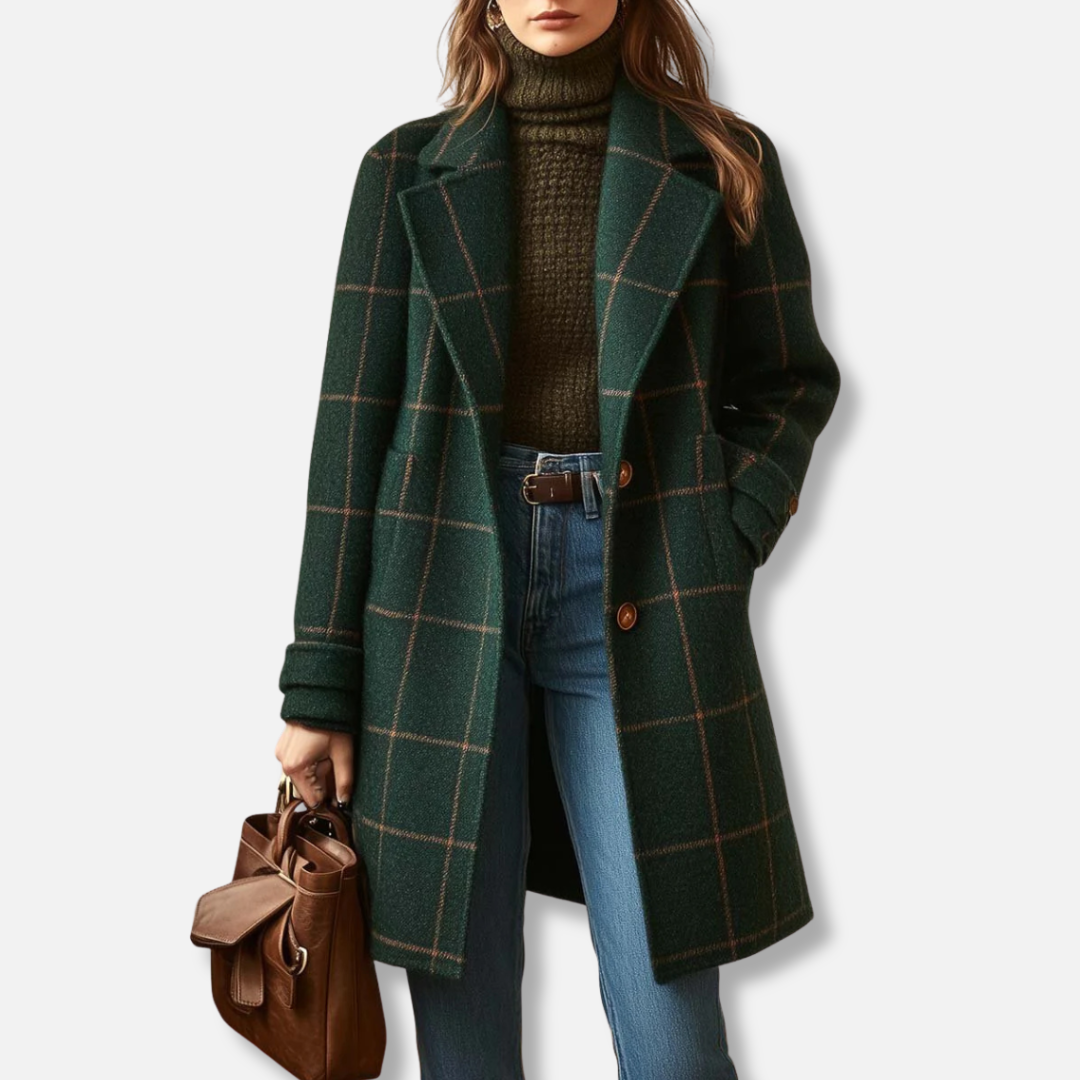 Arvae | Manteau à carreaux raffiné