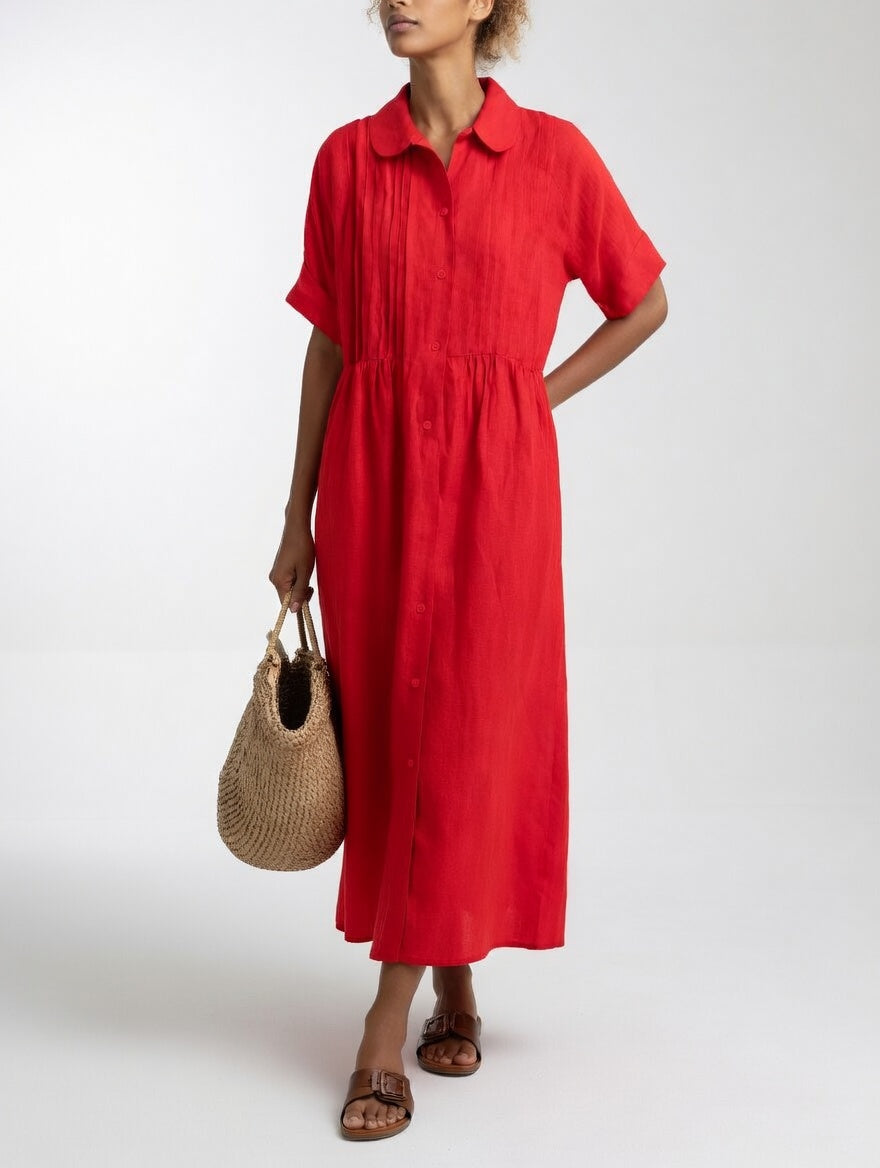 Lysandra | Robe chemise fluide estivale