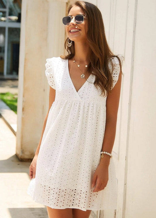 Camille ~ Robe en Coton avec Short Intégré et Poches