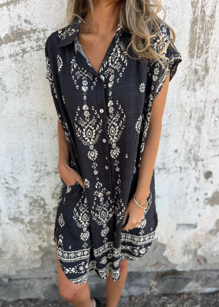 Indy | Robe chemisier bohème