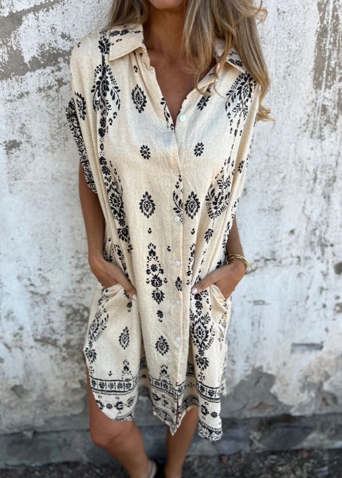 Indy | Robe chemisier bohème