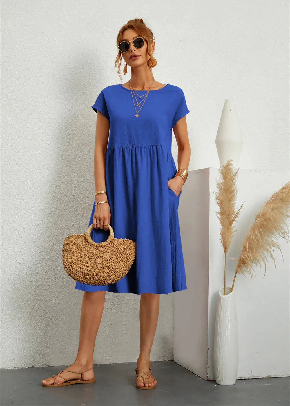 Liv ~ Robe d'été décontractée avec poches
