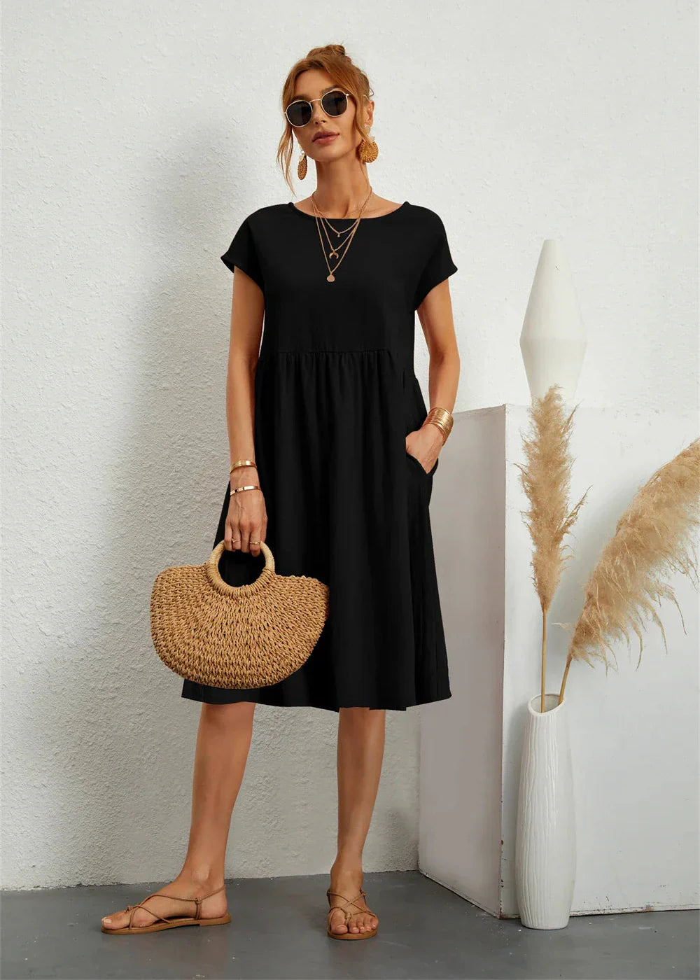Liv ~ Robe d'été décontractée avec poches