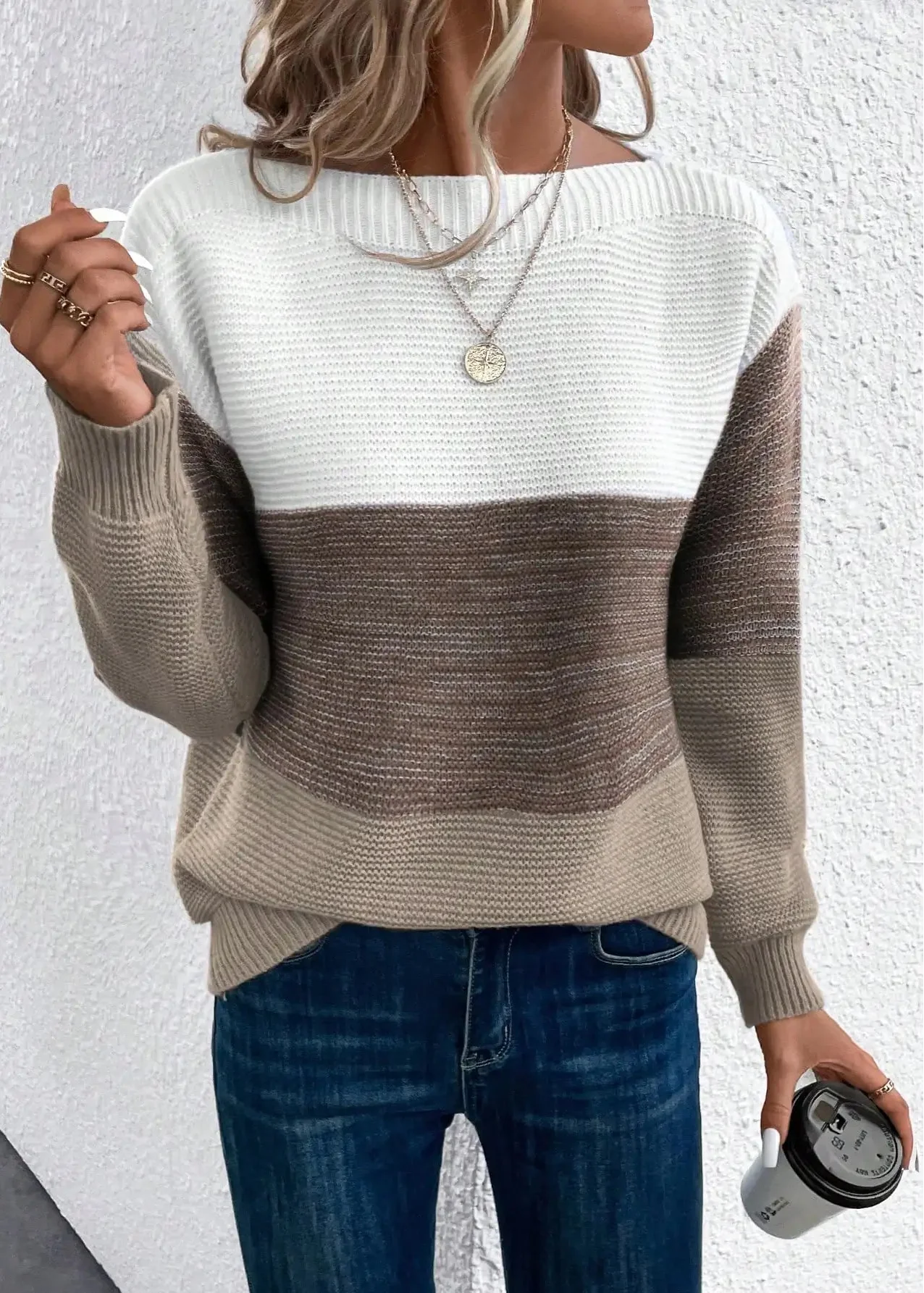 Fenella ~ pull en maille dégradée