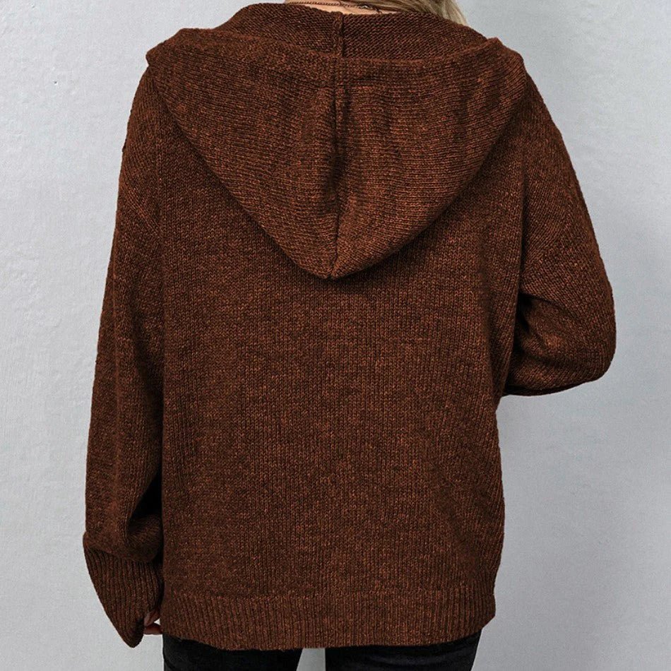 Laurence | Cardigan à Capuche et Boutons