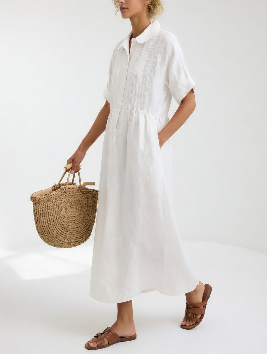 Lysandra | Robe chemise fluide estivale