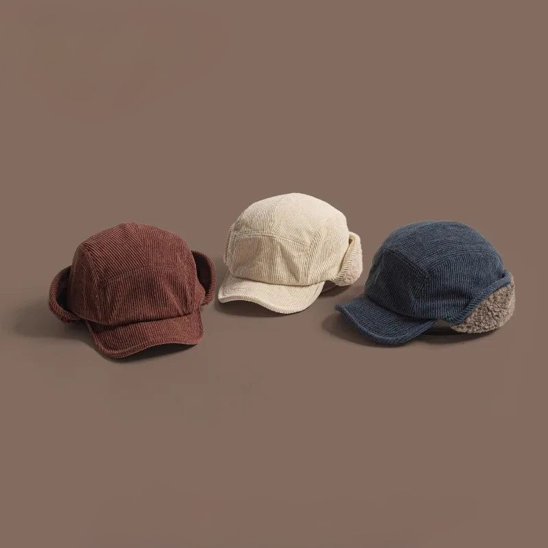 Hivéria – Casquette Côtelée à Rabats d’Oreilles