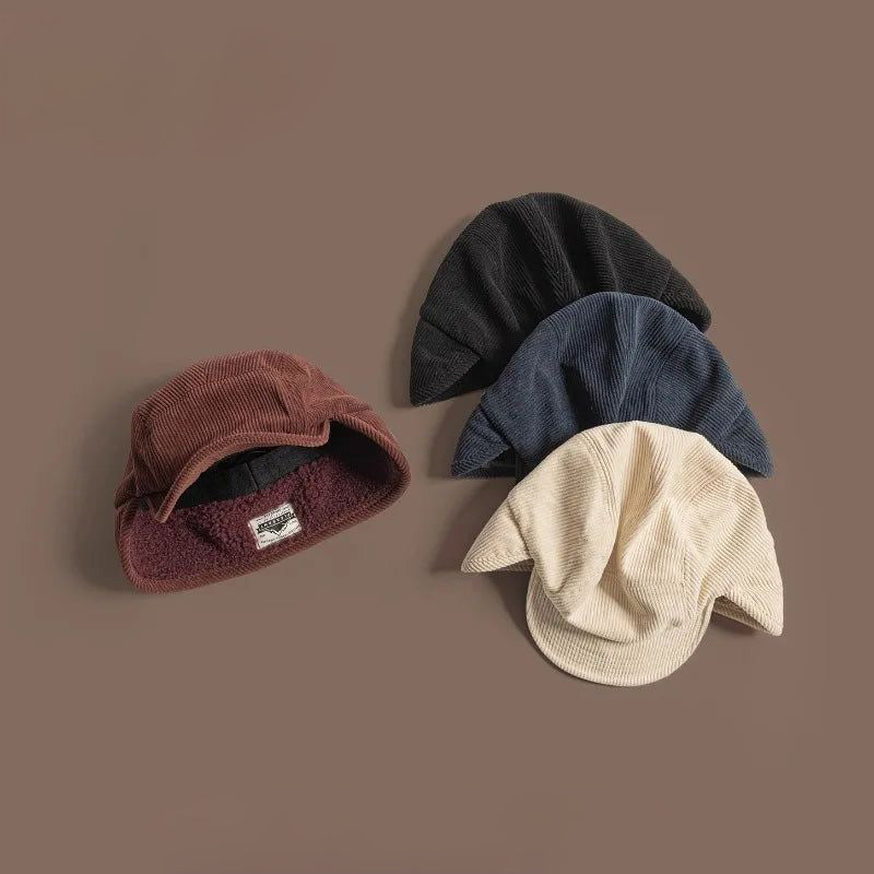 Hivéria – Casquette Côtelée à Rabats d’Oreilles