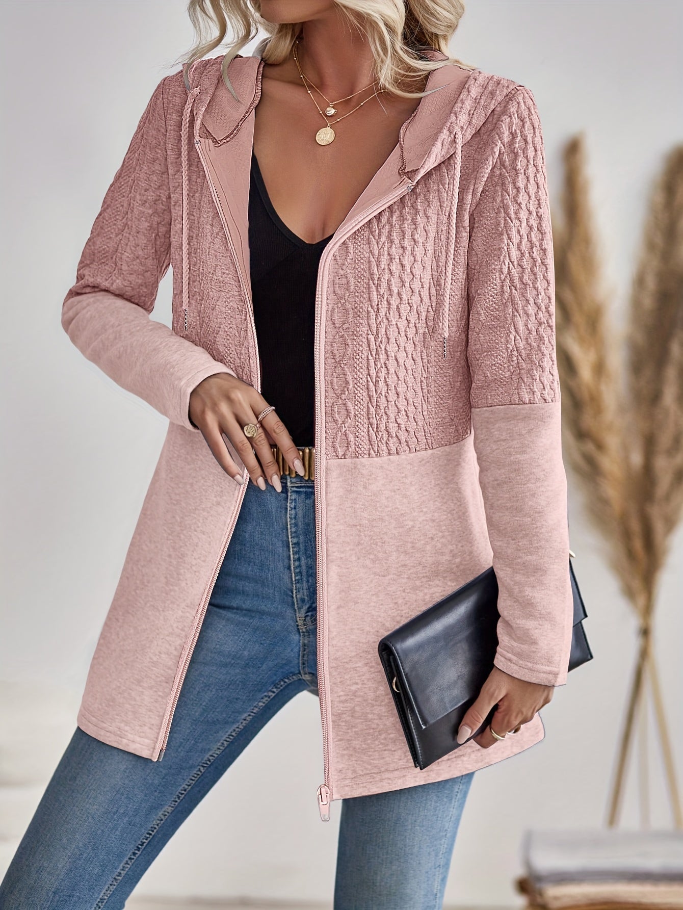 VESPARA | Sweat à capuche avec fermeture éclair pour femme