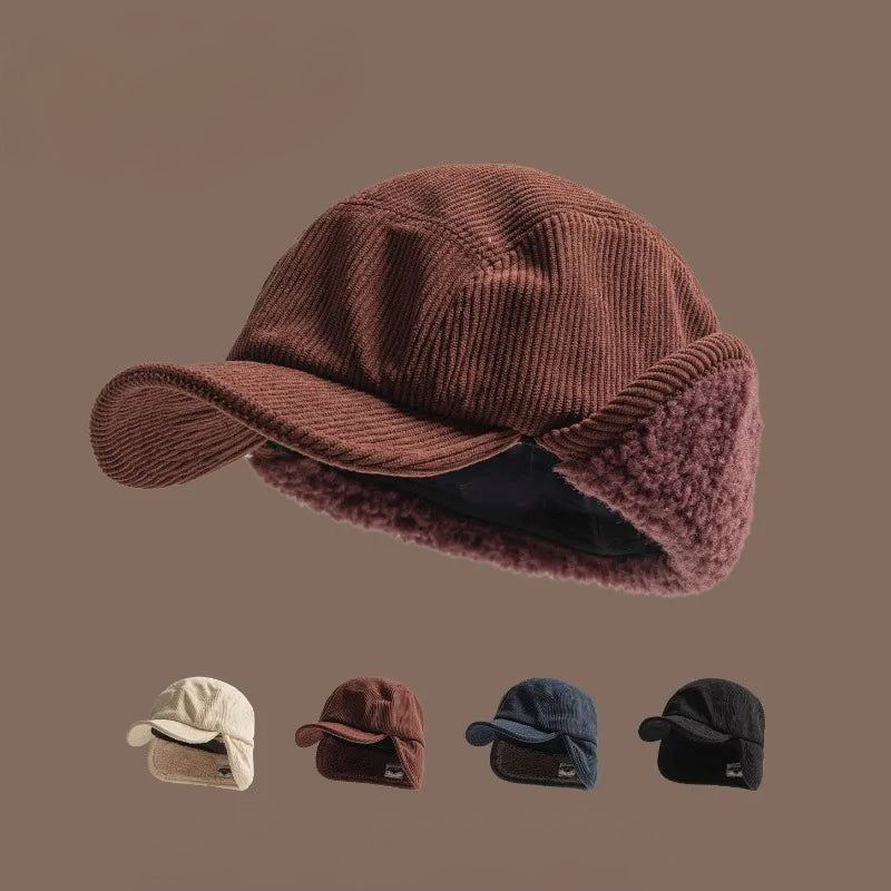 Hivéria – Casquette Côtelée à Rabats d’Oreilles