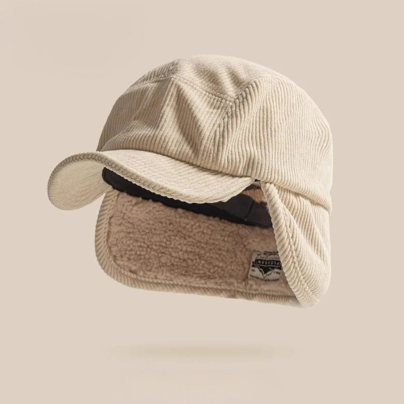 Hivéria – Casquette Côtelée à Rabats d’Oreilles
