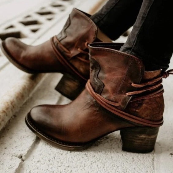 Valérie™ | Bottines Cuir Raffinées
