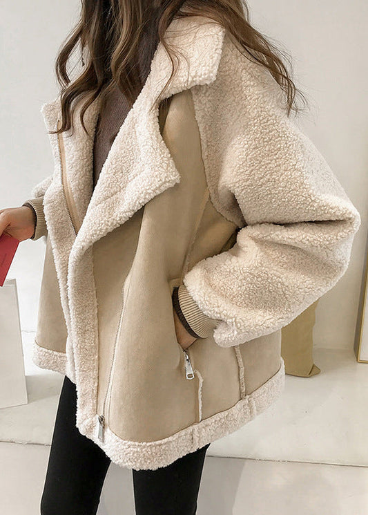 Mae ~ manteau d’hiver en suède