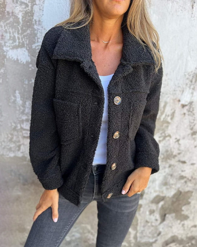 Mirella | Veste boutonnée douillette